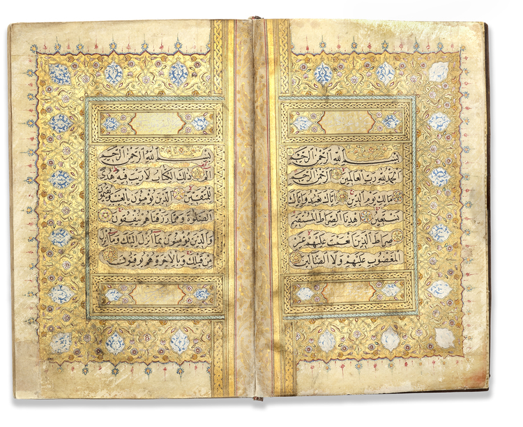 AN ILLUMINATED OTTOMAN QURAN SIGNED BY AHMED STUDENT OF HAFIZ OSMAN ...