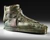 A ROMAN BRONZE SANDALED FOOT, CIRCA 2ND CENTURY A.D.