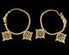 A PAIR OF BYZANTINE GOLD EARRINGS, CIRCA 6TH-7TH CENTURY A.D