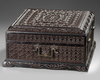 A CHINESE LACQUER AND WOODEN BOX, MING DYNASTY (1368-1644)