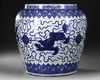 A LARGE CHINESE POT, JIAJING PERIOD, MING DYNASTY (1368-1644) OR LATER