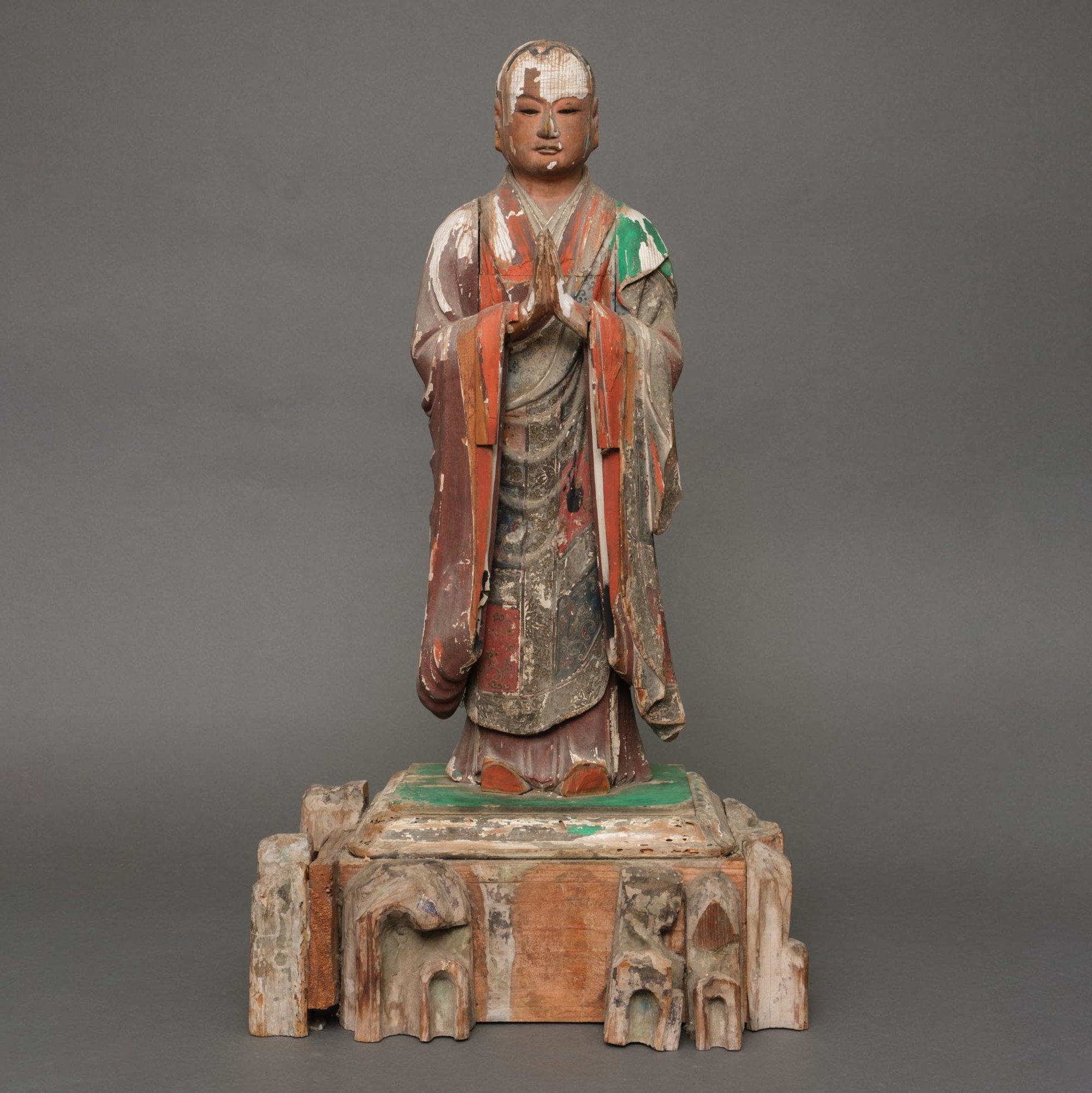 A JAPANESE SCULPTURE OF JIZÔ BOSATSU 地蔵菩薩, EDO PERIOD (1600-1868)