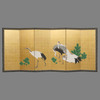 A LARGE JAPANESE SIX-PANEL BYÔBU 屏風 (ROOM DIVIDER) BY GANRYÔ 岸良 (1798-1852)