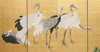 A LARGE JAPANESE SIX-PANEL BYÔBU 屏風 (ROOM DIVIDER) BY GANRYÔ 岸良 (1798-1852)