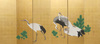 A LARGE JAPANESE SIX-PANEL BYÔBU 屏風 (ROOM DIVIDER) BY GANRYÔ 岸良 (1798-1852)