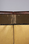A JAPANESE FLORAL SIX PANEL SCREEN, MEIJI PERIOD (1868-1912)