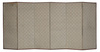 A JAPANESE FLORAL SIX PANEL SCREEN, MEIJI PERIOD (1868-1912)