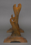 A JAPANESE WOODEN SWORD STAND, TAISHÕ PERIOD (1912-1926)