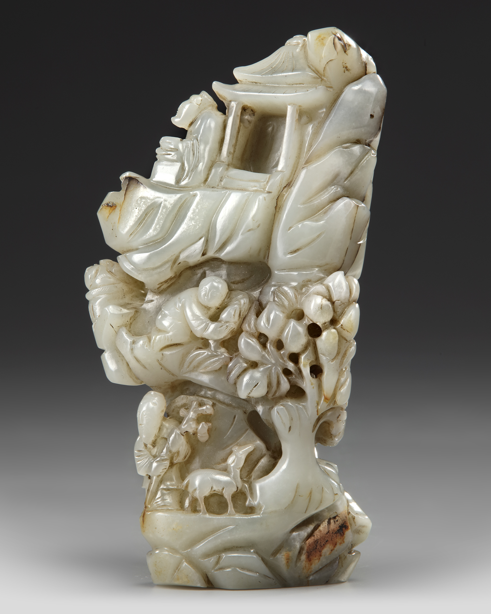 A CHINESE JADE BOULDER, 17TH-18TH CENTURY