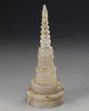 A ROCK CRYSTAL RELIQUARY SHAPED AS A STUPA, GANDHARA 4TH-5TH CENTURY