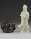 A CHINESE JADE GUANYIN, QING DYNASTY (1644 - 1912)