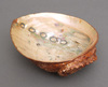 A LARGE JAPANESE ABALONE 鮑 (AWABI)-SHELL WITH LACQUERED LID, MEIJI PEIROD (1868-1912)