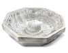 AN INDIAN CARVED WHITE MARBLE FOUNTAIN BASIN, NORTH INDIA, 19TH CENTURY