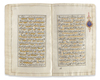 AN ILLUMINATED QAJAR QURAN BY MIRZA AHMAD WAQAR AL-SHIRAZI, DATED 1271 AH/1854 AD