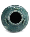 A LARGE POST SASSANIAN TURQUOISE GLAZED POTTERY STORAGE JAR, PERSIA, 6TH-8TH CENTURY