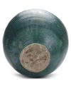 A LARGE POST SASSANIAN TURQUOISE GLAZED POTTERY STORAGE JAR, PERSIA, 6TH-8TH CENTURY