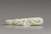 A pale celadon jade belt hook