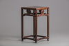 A small Chinese hongmu square stand