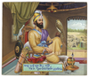 GURU GOBIND SINGH (1675-1708) SEATED INSIDE A TENT BY THE ARTIST H.R. RAJA, SECOND HALF 20TH CENTURY
