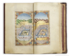 DALA'IL AL-KHAYRAT BY MUHAMMAD BIN SULAYMAN AL-JAZULI (D. 1465 AD), SIGNED MEHMED LATIF, OTTOMAN TURKEY, DATED  1245 AH/1829 AD