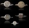A GROUP OF BYZANTINE SILVER RINGS, CIRCA 6TH-7TH CENTURY A.D.