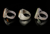 THREE SEALS SILVER RINGS