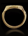 A GOLD RING, 14TH CENTURY