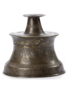 A GILT BRONZE CANDLESTICK, 18TH CENTURY