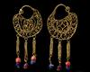 A PAIR OF BYZANTINE GOLD EARRINGS, CIRCA 7TH-8TH CENTURY A.D.