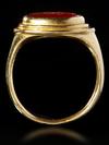 A ROMAN CARNELIAN INTAGLIO WITH GOLD RING, CIRCA 2ND-3RD CENTURY A.D.
