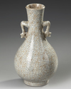 A CHINESE CRACKLE-GLAZED VASE  19TH-20TH CENTURY
