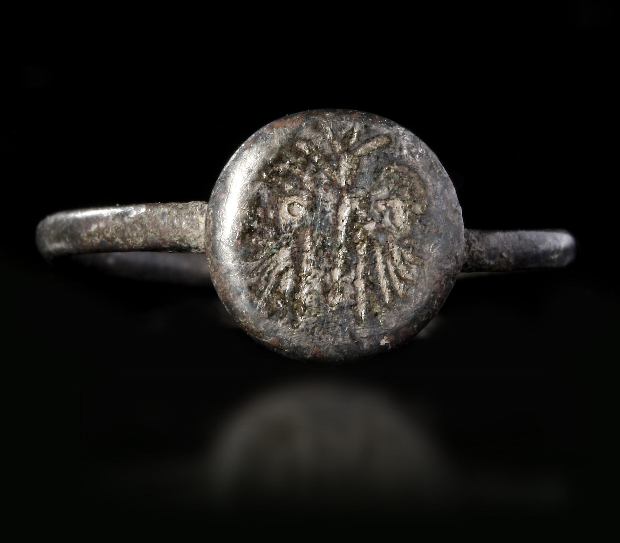 Byzantine deals silver ring