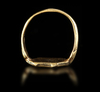A NIELLOED GOLD RING
