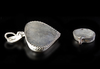 TWO AGATE SILVER RINGS, 1764 - 19TH CENTURY