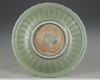 A CHINESE CELADON GLAZED DISH, POSSIBLY MING DYNASTY (1368-1644 AD)