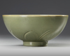 A CHINESE LONGQUAN CELADON IMPRESSED BOWL, QING DYNASTY (1644-1911)