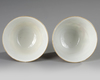 TWO SMALL CHINESE FISH CUPS, 19TH/20TH CENTURY