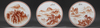 THREE CHINESE COPPER RED PLAQUES,  REPUBLIC PERIOD