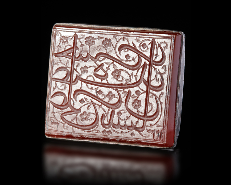 AN AGATE SEAL STAMP