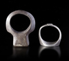 TWO SILVER SEAL RINGS, 9TH-14TH CENTURY