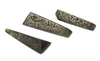 THREE JADE TALISMANIC PENDANTS
