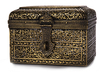 A QAJAR BRASS JEWELRY BOX, PERSIA, 19TH CENTURY