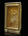 A LARGE ROCK CRYSTAL PLAQUE, ENGRAVED AND MOUNTED IN A SILVER GILDED FRAME, LATE 2ND - EARLY 3RD CENTURY AD