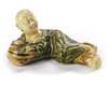 A CHINESE SANCAI CERAMIC BRUSH REST IN THE FORM OF A RECUMBENT BOY, SONG DYNASTY (960-1279)
