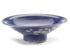 A CHINESE BLUE-GROUND SLIP DECORATED BOWL, 17TH CENTURY