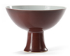 A CHINESE COPPER RED STEM BOWL,YONGZHENG MARK AND PERIOD