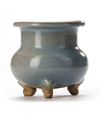 A CHINESE PURPLE-SPLASHED JUNYAO TRIPOD CENSER, SONG DYNASTY (960-1279)