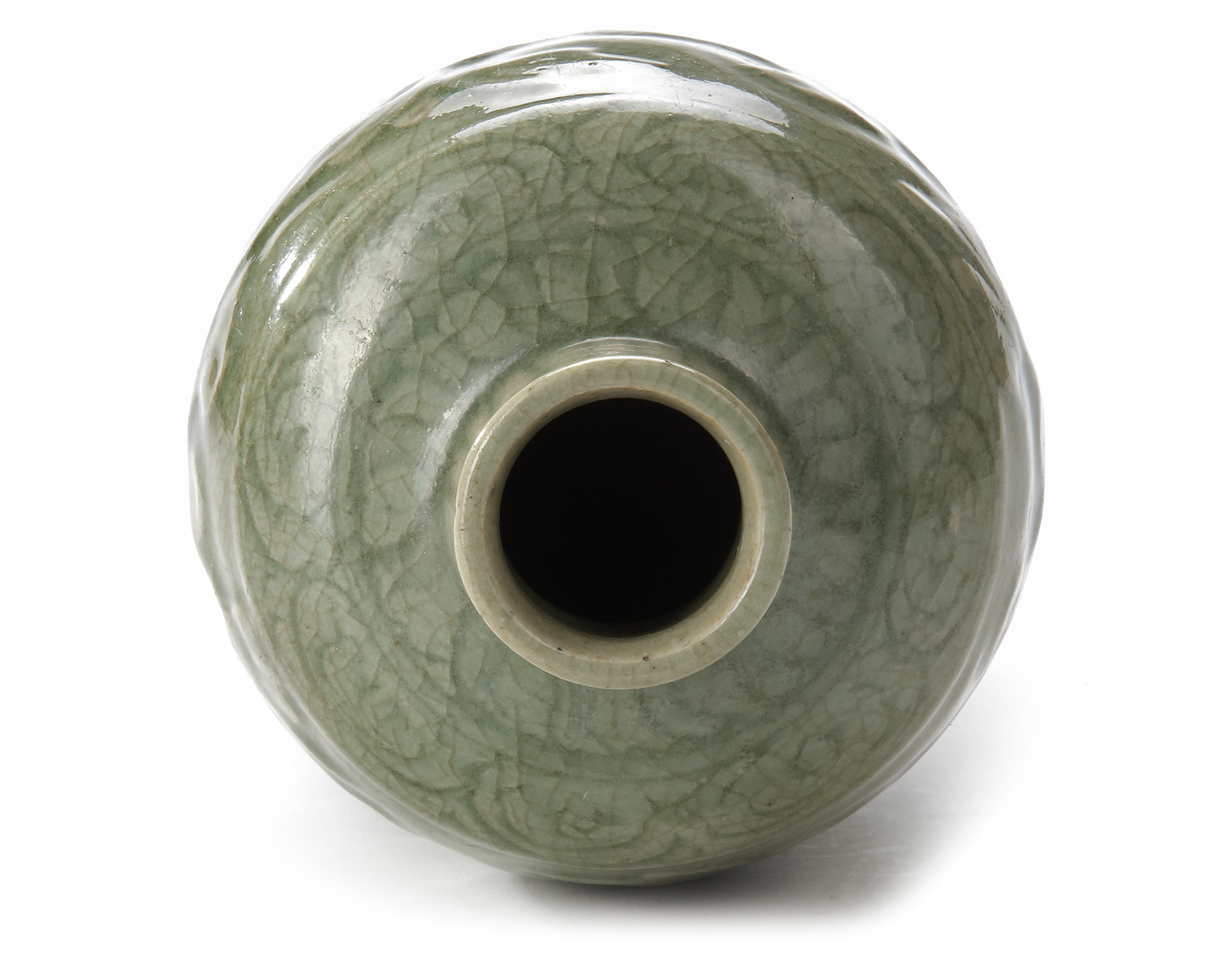 A CHINESE LONGQUAN MEIPING VASE, MING DYNASTY (13681644)