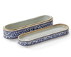 A CHINESE BLUE AND WHITE PEN BOX AND COVER FOR THE ISLAMIC MARKET, XUANDE MARK, 19TH CENTURY