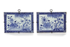 A PAIR OF CHINESE BLUE AND WHITE TILES, 18TH CENTURY